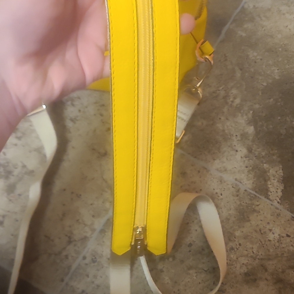 Michael Kors Vibrant Yellow Studded Backpack - Picture 9 of 15